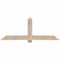 Ekena Millwork Eugene Smooth Timber Gable Bracket, Douglas Fir, 72"W x 27"H x 3 1/2"D x 5 1/2"F, 9/12 Pitch GBW072X27X0406EUG00SDF - alternate 1